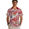 Washington Nationals Hawaiian Shirt - Personalized Floral Baseball Red White Aloha Shirt