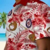 Washington Nationals Hawaiian Shirt - Personalized Floral Baseball Red White Aloha Shirt