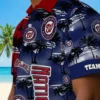 Washington Nationals Hawaiian Shirt - Personalized Palm Silhouettes Red Aloha Shirt
