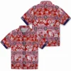 Washington Nationals Hawaiian Shirt - Personalized Tribal Stripes Red White Aloha Shirt