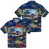Philadelphia Phillies Hawaiian Shirt - Palm Horizon Blue Aloha Shirt