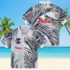 Philadelphia Phillies Hawaiian Shirt - Palm Stripes Blue Black White Aloha Shirt