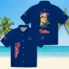 Philadelphia Phillies Hawaiian Shirt - Stuart Minion Blue Aloha Shirt