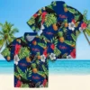 Philadelphia Phillies Hawaiian Shirt - Toucan Hibiscus Pineapple Blue Green Aloha Shirt