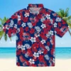 Philadelphia Phillies Hawaiian Shirt - Tropical Floral Blue Aloha Shirt