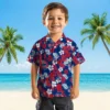 Philadelphia Phillies Hawaiian Shirt - Tropical Floral Blue Aloha Shirt