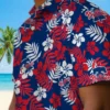 Philadelphia Phillies Hawaiian Shirt - Tropical Floral Blue Aloha Shirt