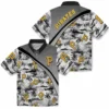 Pittsburgh Pirates Hawaiian Shirt - Sunset Palms Black White Aloha Shirt