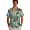 Pittsburgh Pirates Hawaiian Shirt - Tropical Foliage Green Aloha Shirt