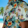 Pittsburgh Pirates Hawaiian Shirt - Tropical Foliage Green Aloha Shirt