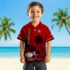 San Francisco 49ers Hawaiian Shirt - Beach Sunset Red Black Aloha Shirt