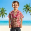 San Francisco 49ers Hawaiian Shirt - Chest Illusion Red Aloha Shirt