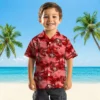 San Francisco 49ers Hawaiian Shirt - Coastal Palms Red Aloha Shirt