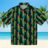 San Francisco 49ers Hawaiian Shirt - Corn Motifs Black Green Aloha Shirt