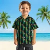 San Francisco 49ers Hawaiian Shirt - Corn Motifs Black Green Aloha Shirt