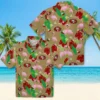 San Francisco 49ers Hawaiian Shirt - Flamingo Foliage Red Green Aloha Shirt