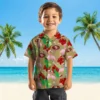 San Francisco 49ers Hawaiian Shirt - Flamingo Foliage Red Green Aloha Shirt