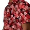 San Francisco 49ers Hawaiian Shirt - Floral Pineapple Red Aloha Shirt