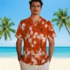 San Francisco Giants Hawaiian Shirt - Hibiscus Clusters Orange Aloha Shirt