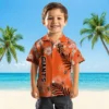 San Francisco Giants Hawaiian Shirt - Hibiscus Print Orange Aloha Shirt