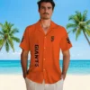 San Francisco Giants Hawaiian Shirt - Stuart Minion Orange Aloha Shirt