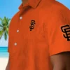San Francisco Giants Hawaiian Shirt - Stuart Minion Orange Aloha Shirt