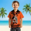 San Francisco Giants Hawaiian Shirt - Surfing Mickey Orange Aloha Shirt
