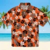 San Francisco Giants Hawaiian Shirt - Tropical Floral Orange Aloha Shirt