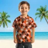 San Francisco Giants Hawaiian Shirt - Tropical Floral Orange Aloha Shirt