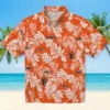 San Francisco Giants Hawaiian Shirt - Tropical Leaf Orange White Aloha Shirt