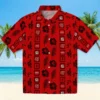 Tampa Bay Buccaneers Hawaiian Shirt - Framed Floral Red Aloha Shirt