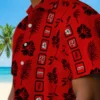 Tampa Bay Buccaneers Hawaiian Shirt - Framed Floral Red Aloha Shirt