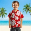 Tampa Bay Buccaneers Hawaiian Shirt - Hibiscus Blooms Red White Aloha Shirt