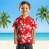 Tampa Bay Buccaneers Hawaiian Shirt - Hibiscus Clusters Red Aloha Shirt