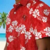 Tampa Bay Buccaneers Hawaiian Shirt - Hibiscus Clusters Red Aloha Shirt