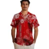 Tampa Bay Buccaneers Hawaiian Shirt - Hibiscus Print Red Aloha Shirt