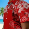 Tampa Bay Buccaneers Hawaiian Shirt - Hibiscus Print Red Aloha Shirt
