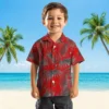 Tampa Bay Buccaneers Hawaiian Shirt - Leafy Palms Red Aloha Shirt