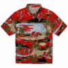 Tampa Bay Buccaneers Hawaiian Shirt - Palm Horizon Red Aloha Shirt
