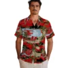 Tampa Bay Buccaneers Hawaiian Shirt - Palm Horizon Red Aloha Shirt