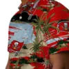 Tampa Bay Buccaneers Hawaiian Shirt - Palm Horizon Red Aloha Shirt