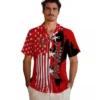 Tampa Bay Buccaneers Hawaiian Shirt - Stitched Flag Red Aloha Shirt