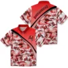 Tampa Bay Buccaneers Hawaiian Shirt - Sunset Palms Red White Aloha Shirt