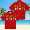 Tampa Bay Buccaneers Hawaiian Shirt - Surfboard Palm Red Aloha Shirt