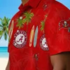 Tampa Bay Buccaneers Hawaiian Shirt - Surfboard Palm Red Aloha Shirt
