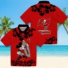 Tampa Bay Buccaneers Hawaiian Shirt - Surfing Mickey Red Aloha Shirt