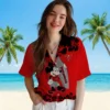 Tampa Bay Buccaneers Hawaiian Shirt - Surfing Mickey Red Aloha Shirt
