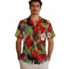 Tampa Bay Buccaneers Hawaiian Shirt - Toucan Hibiscus Pineapple Red Green Aloha Shirt