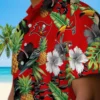 Tampa Bay Buccaneers Hawaiian Shirt - Toucan Hibiscus Pineapple Red Green Aloha Shirt