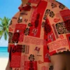Tampa Bay Buccaneers Hawaiian Shirt - Tribal Symbols Red Aloha Shirt